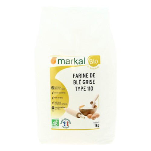 [Par Naturalia] Markal Farine Ble Grise T110 Bio 1kg
