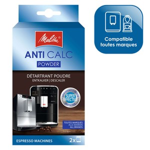 Melitta Poudre Anticalcaire pour Machine à Expresso x2