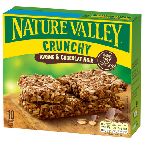 Nature Valley Barre de Céréales Crunchy Avoine & Chocolat - 5x42g