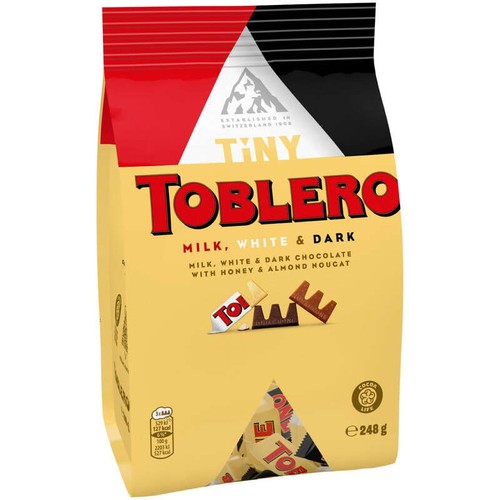 Toblerone Assortiment 3 saveurs Milk, Dark et White 248g
