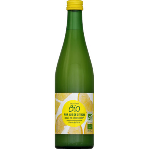 Monoprix Bio jus de citron de Sicile 500ml