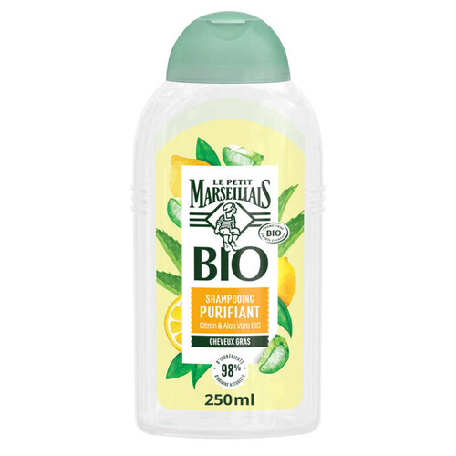 Le Petit Marseillais Bio Shampoing Purifiant Citron/Aloe Vera Bio 250ml
