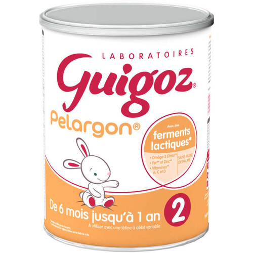 Guigoz Pelargon 2 Lait Infantile 2Ème Âge 780G