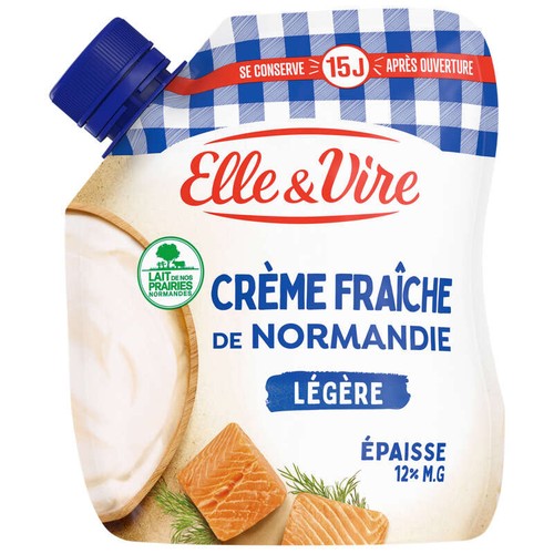 Elle & Vire Crème De Normandie Épaisse Légère 12% de Mg 33cl