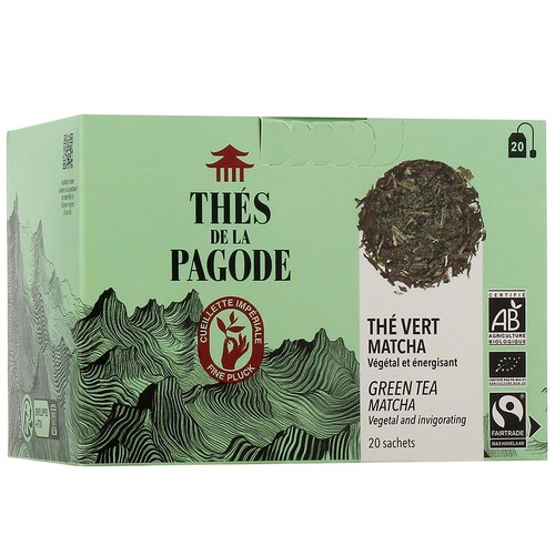 Thé de la pagode Thé vert matcha 20 sachets
