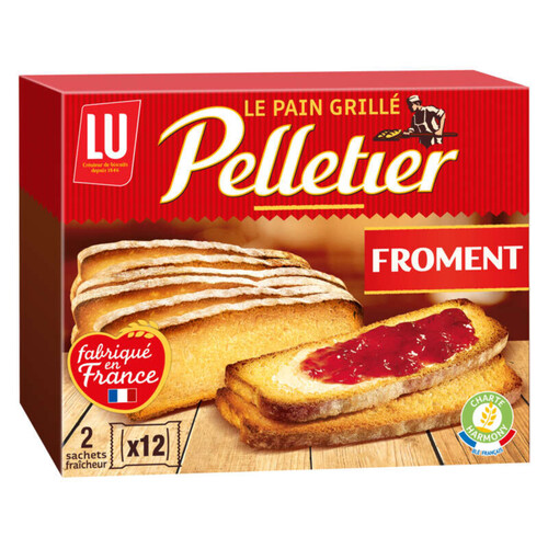 Lu Pelletier Pain grillé au Froment 500g