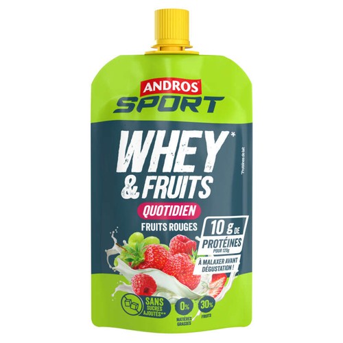 Andros Sport gourde Whey & Fruits 120g