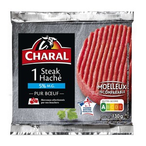 Charal Steack haché pur Bœuf 5% de Mg 130g
