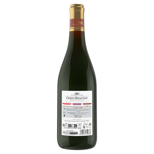 Club Des Sommeliers Crozes Hermitage - Vallée du Rhône - Alc. 12% vol. - Vin rouge - 75cl