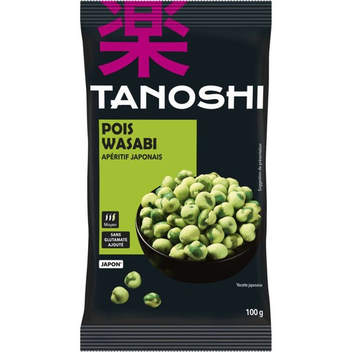 Tanoshi Pois wasabi, apéritif japonais 100g