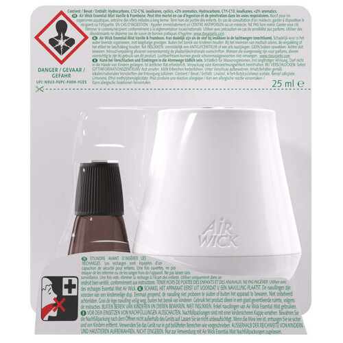 Air Wick diffuseur essential mist vanille et framboise 25ml