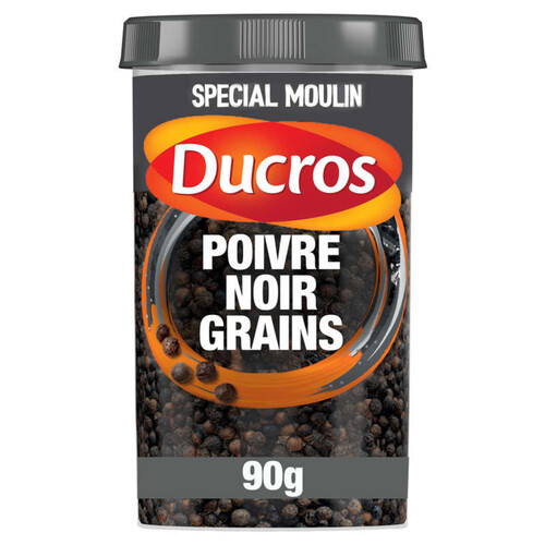 Ducros Poivre Noir Grains Force 6, 90G