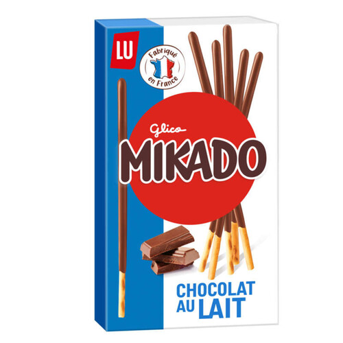 Lu Mikado Biscuits nappés au Chocolat au Lait 90g