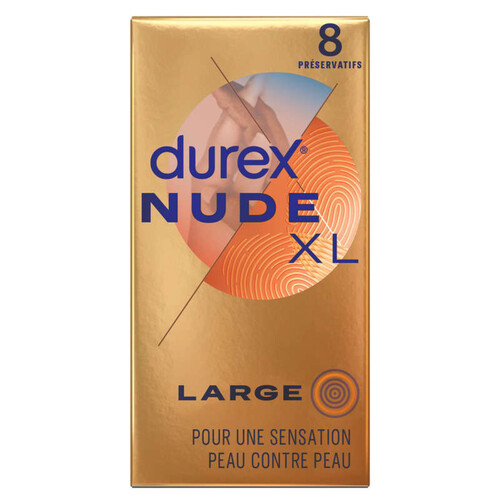 Durex Préservatifs Nude Extra Large Extra Fins x8