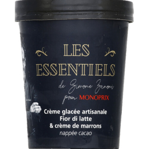 Les Essentiels Monoprix Glace Fior di Latte Marron  330g