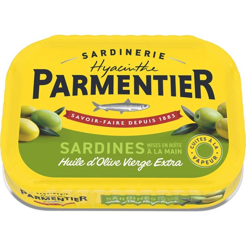 Conserverie Parmentier Sardines à L'Huile d'Olive Vierge Extra 135g