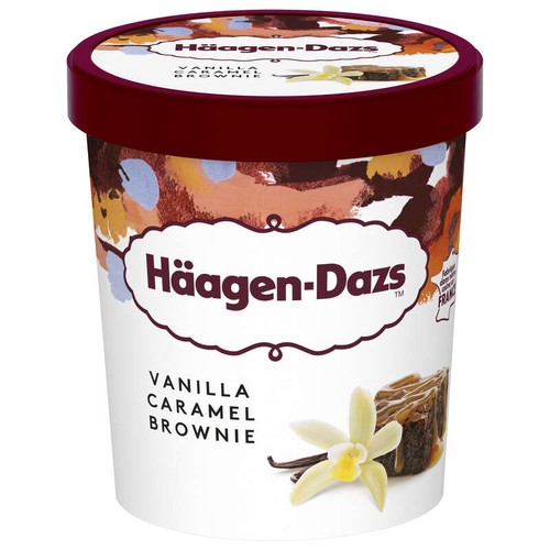 Haagen-Dazs Pot Vanilla caramel brownie 386g