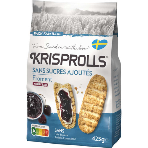 Krisprolls Sans Sucres Ajoutés Froment 425g