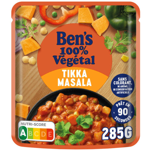 Ben's Original 100% Végétal Sauce Micro Ondable Tikka Masala 285g