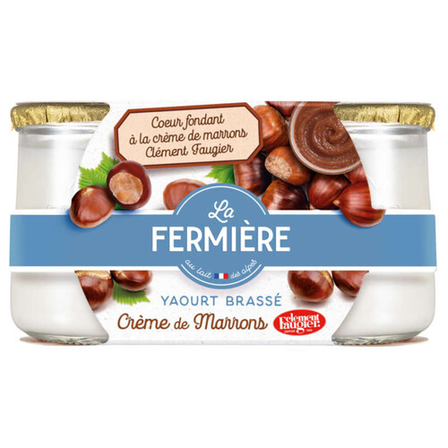 La Fermière Le Brassé Aux Marrons Sur Crème De Marron À La Vanille 2X160G