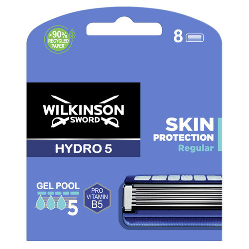 Wilkinson Sword Recharge De Lame De Rasoir Hommes Hydro5 Skin Protection X8