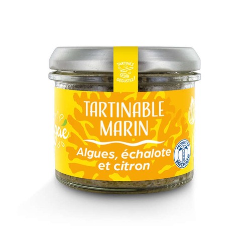Algaé Tartinable d'algues échalotes et citron Bio 90g