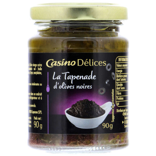 Casino Delices Tapenade Olives Noires - 90G