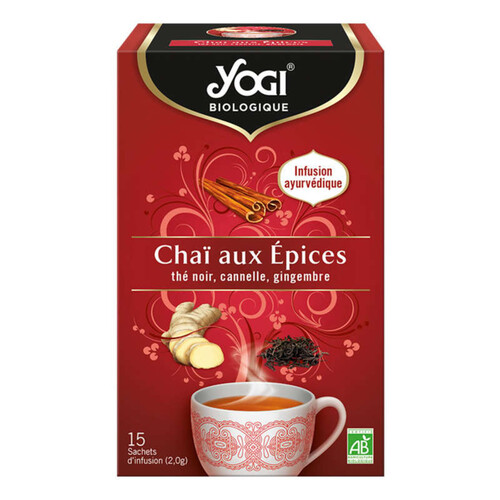 Yogi Chaï aux épices Infusion Bio x15 sachets 30g