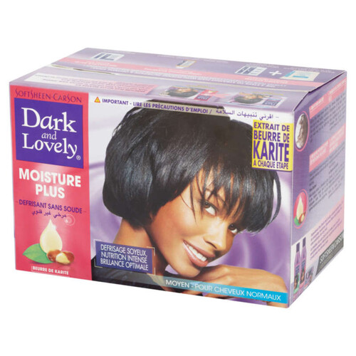 Dark & Lovely Soin Défrisant Sans Soude Huile de Coco & Beurre de Karité Cheveux Normaux