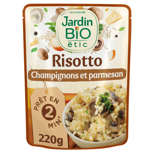 Jardin Bio risotto champignon et parmesan 220g