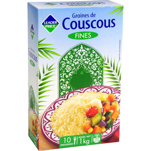 Leader Price Graines de couscous fines 1kg