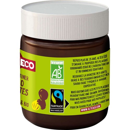 Alter Eco Pâte à Tartiner sans huile de palme Bio 270g