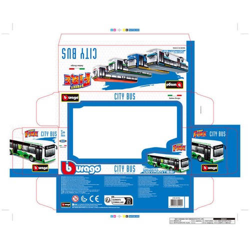 Burago Bus Portes OuvrantesEchelle 1/64ème 3+