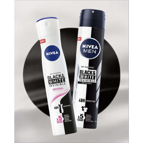 Nivea Anti-Transpirant Black And White 48H 200Ml
