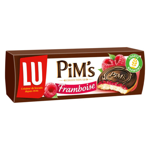 Lu Pim's Biscuits génoise Framboise et nappage Chocolat 150g