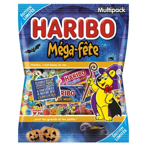 Haribo Assortiment De Bonbons Mega-Fete Halloween 800g