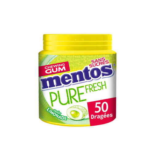 Mentos Chewing-Gum Pure Fresh goût Limonade 100g