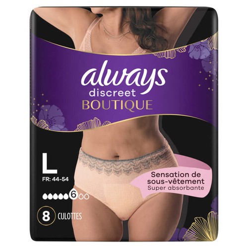 Always Discreet Culottes Pour Fuites Urinaires Boutique L x8