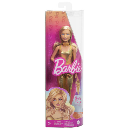 Mattel Barbie Fashionista poupée combinaison dorée