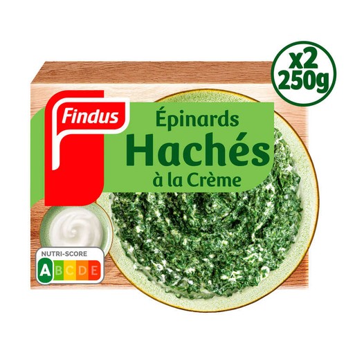 Findus Épinards hachés à la crème fraîche 500g