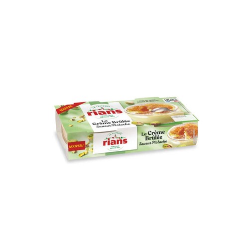 Rians Crème Brulée à la pistache 2x100g