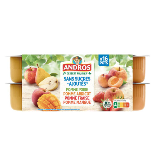 Andros Compote aux fruits 16 x 100g