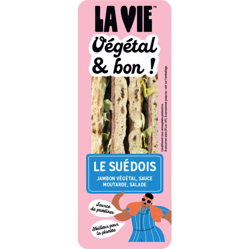 La Vie Club Sandwich suédois végétal 145g