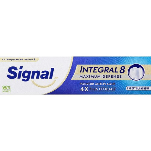 Signal intégral 8 Dentifrice maximum défense expert blancheur 75ml