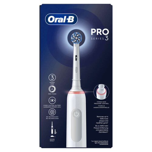 Oral-B Pro Series 3 Blanc Brosse À Dents Électrique