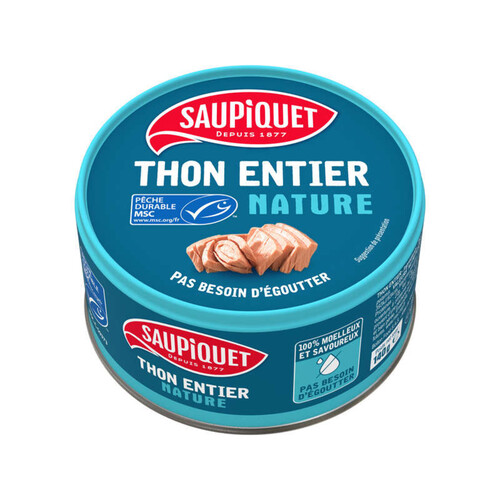 Saupiquet Thon Entier Nature Msc 1/4 140G X1