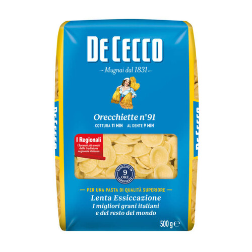 De Cecco Pâtes Orecchiette n°91 500g