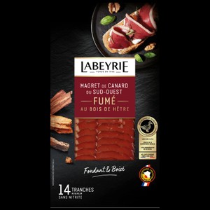 Labeyrie Magret de Canard du Sud-Ouest Fumé Fondant et Boisé 80g