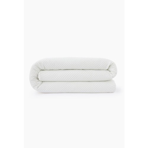 Monoprix Housse de couette imprimée  220x240cm  Vert clair et point en motif