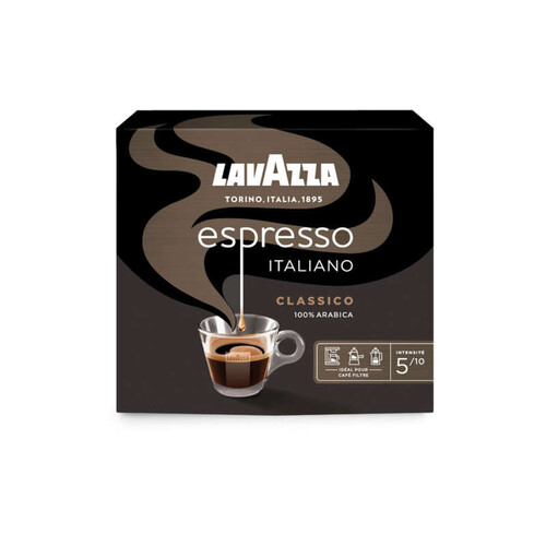 Lavazza Café Moulu L'Espresso Italiano 100% Arabica 2x250g